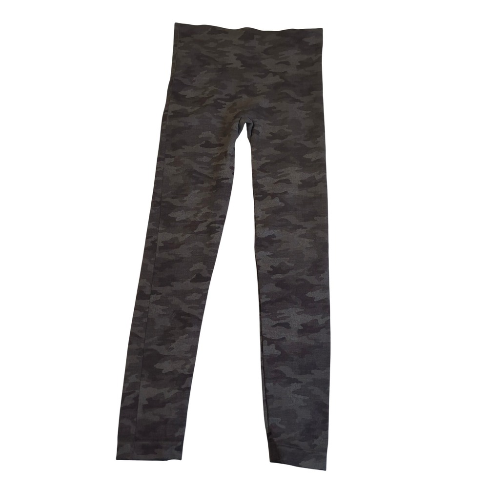 Spanx Look at Me Now Seamless Leggings Grey Camo High‎ Waisted Size Medium